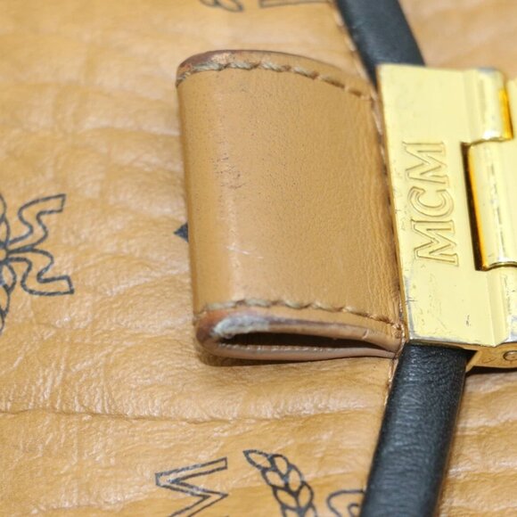 MCM Millie Visetos Medium Leather Crossbody - Brown/Black - Picture 7 of 16